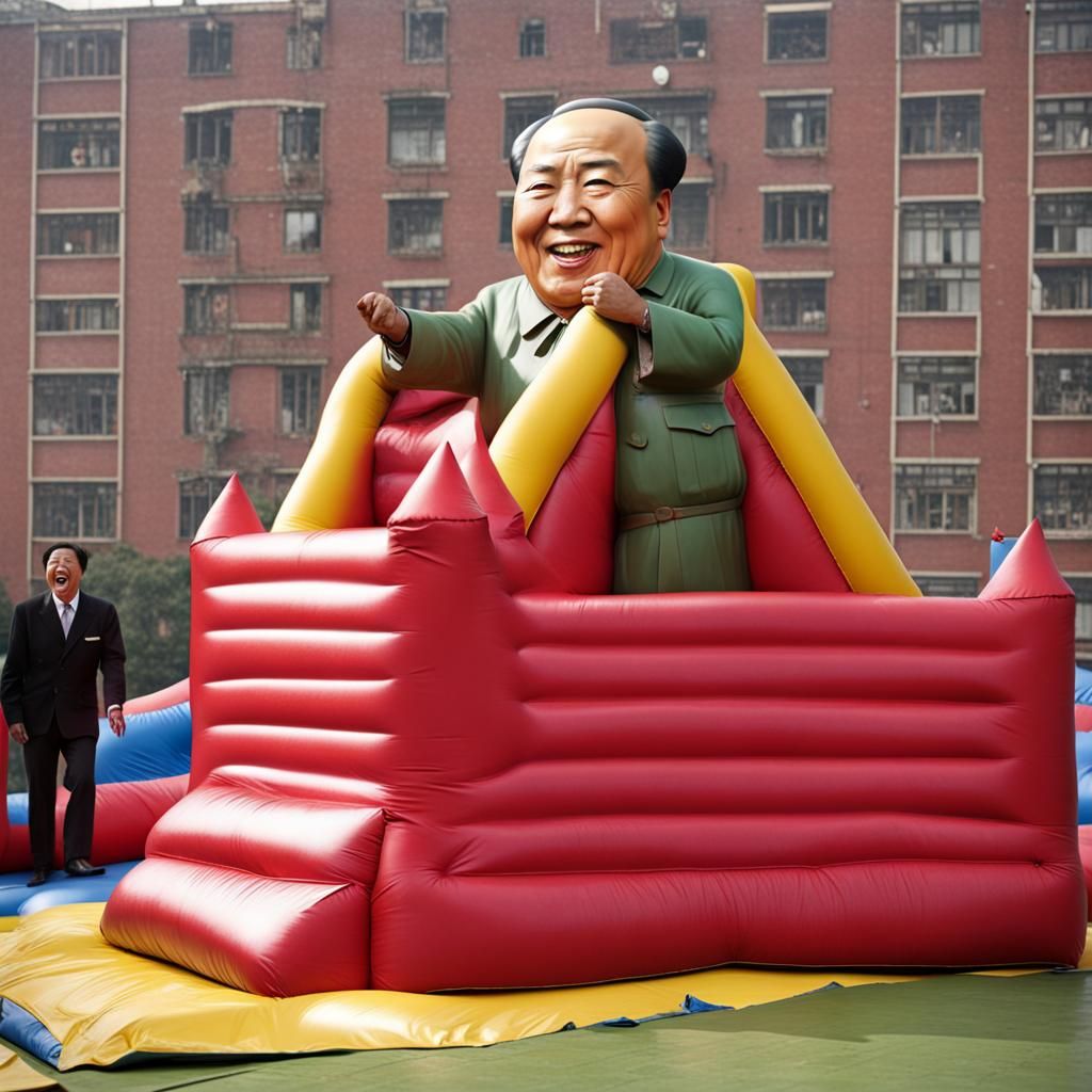 Chairman Mao Zedong Bouncy Castle Portrait