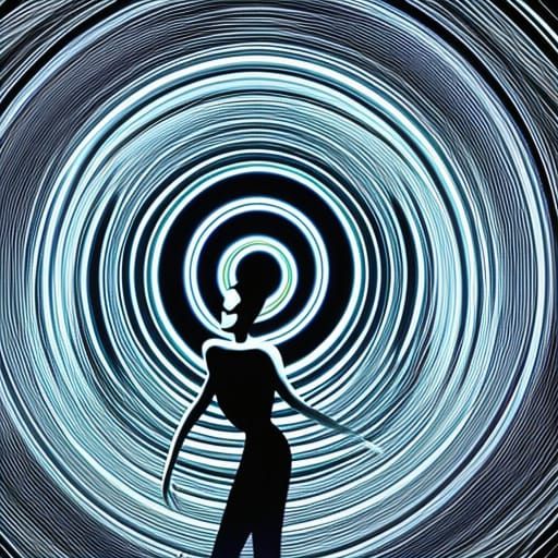 Quantum Waveforms in Neon Light: Haute Couture Fashion