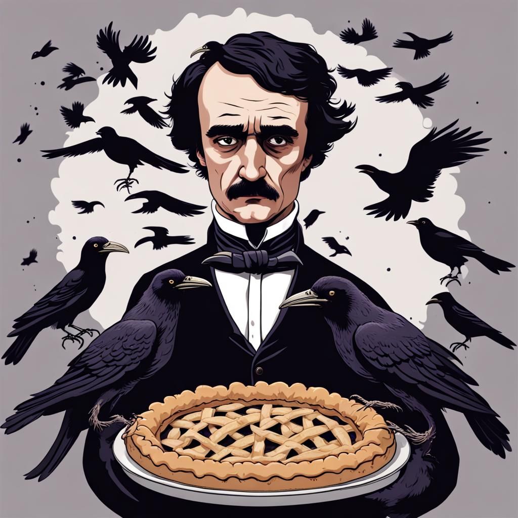 Edgar Allan Poe's Raven Pie Surprise