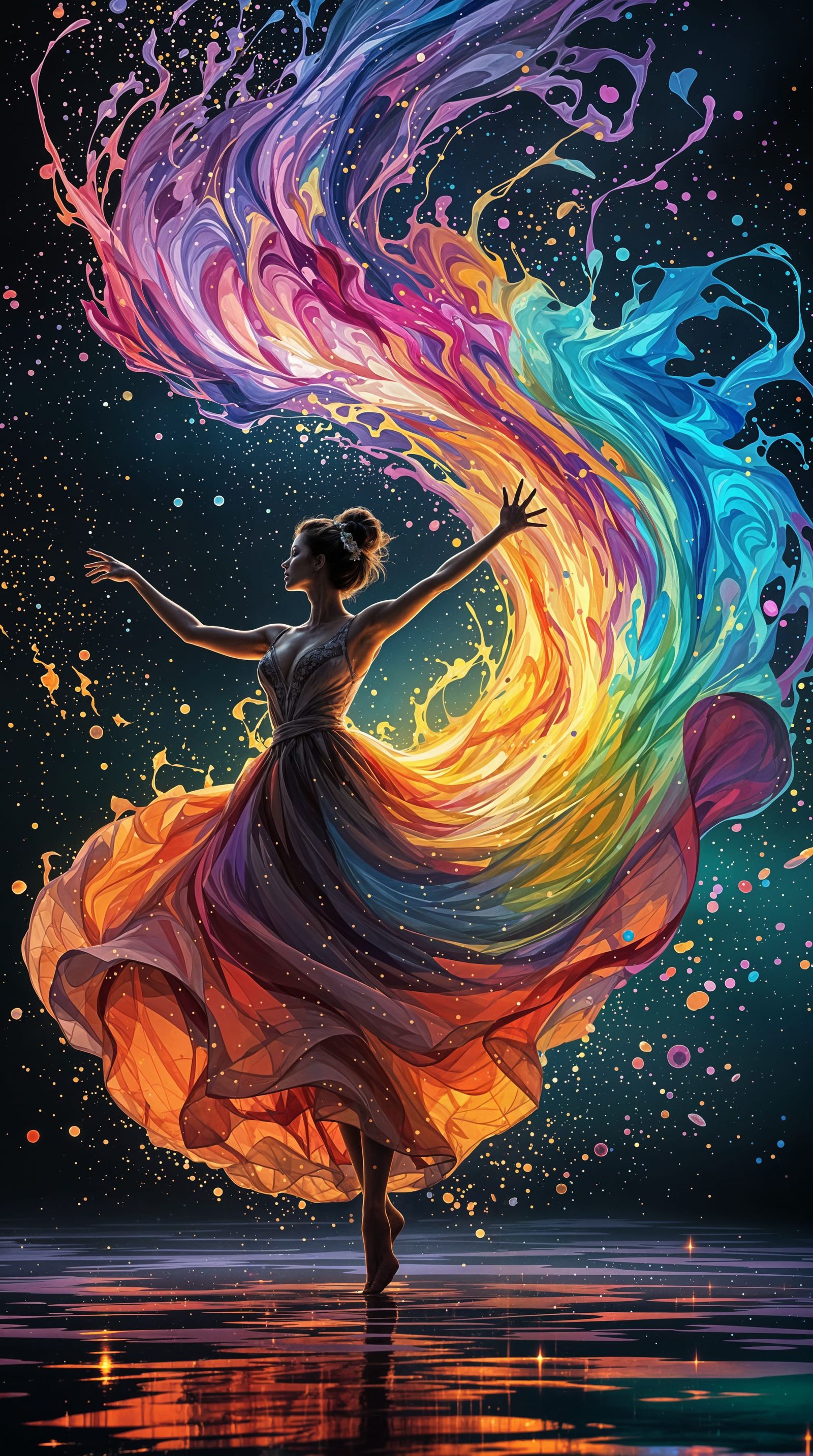 Vibrant Dance Under the Northern Lights