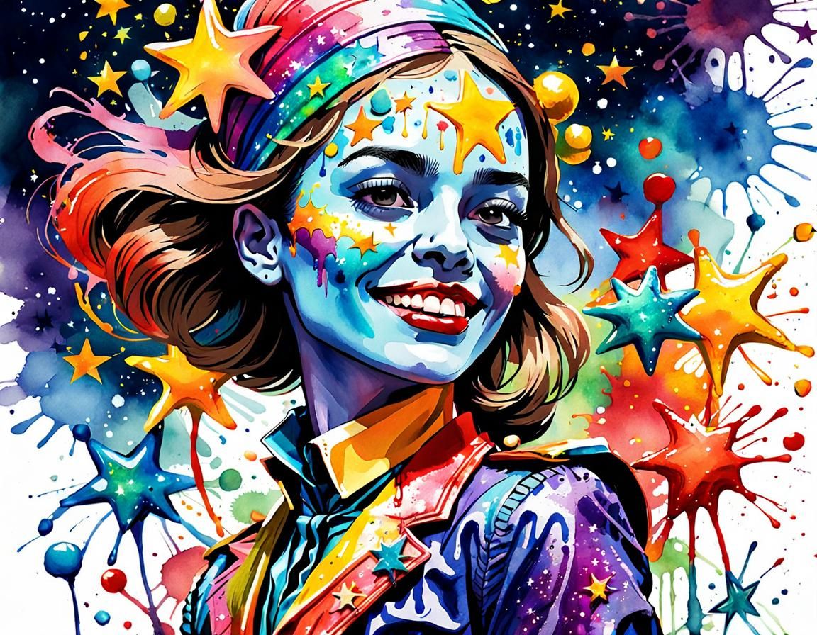 Pop colours girl