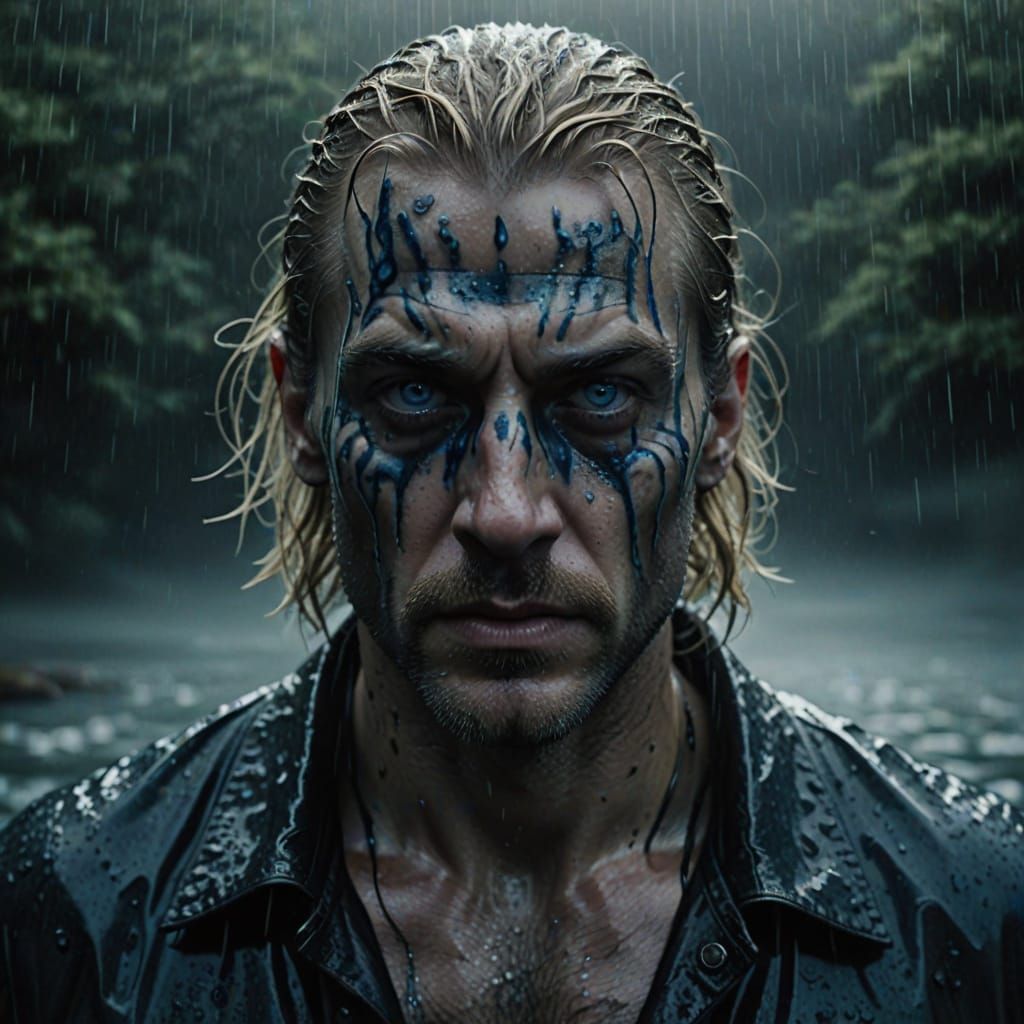 Hyperrealistic Portrait of a Scarred Irish Monstrous Male