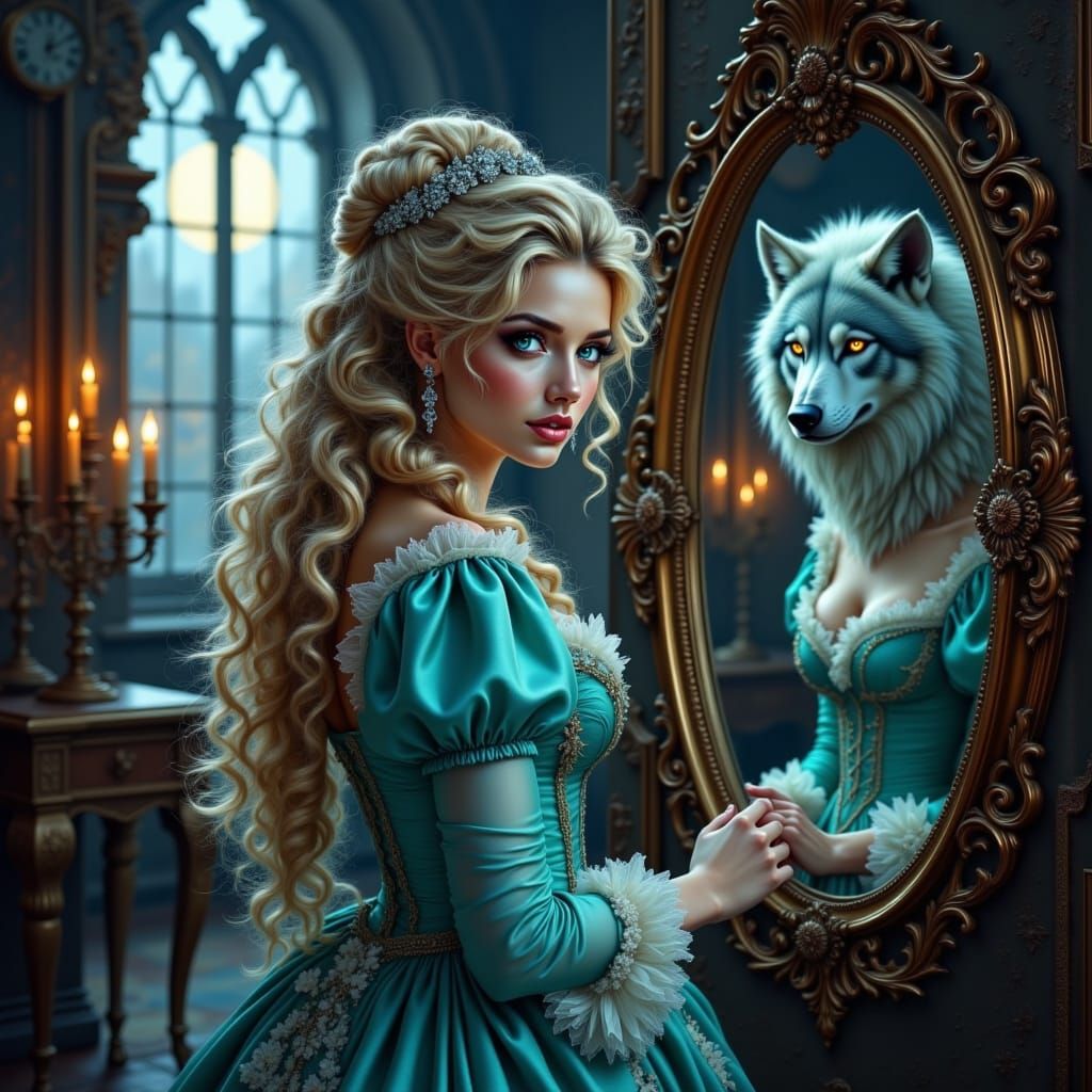 Rococo Beauty Glimpses Gothic Werewolf