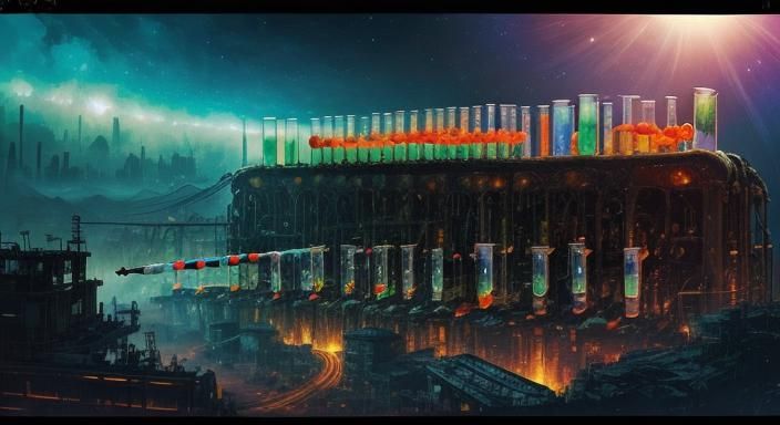 Test Tube Babies in Post-Apocalyptic Sci-Fi Style