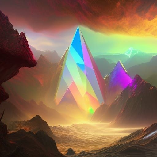 Detailed Prism Matte Painting in Deep Color