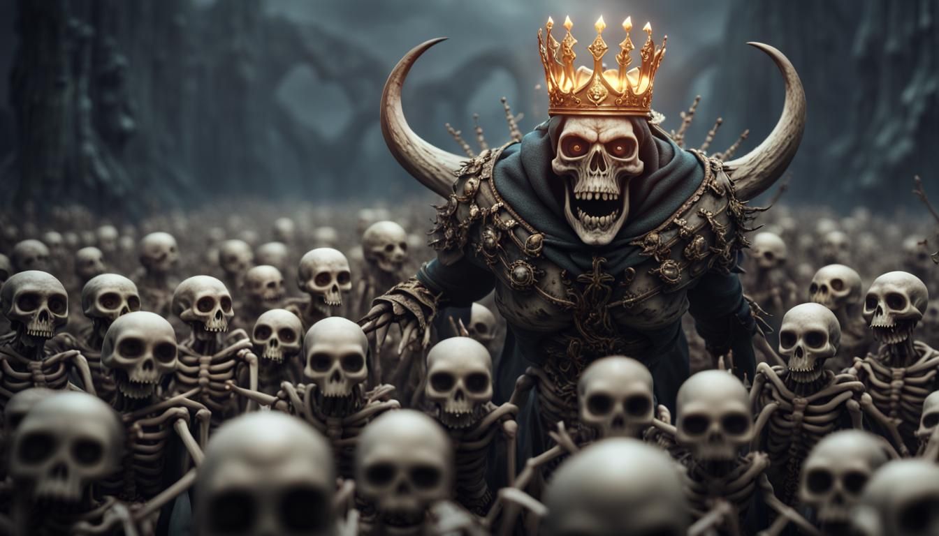 Demon King Summons Skeleton Army in Unreal Engine
