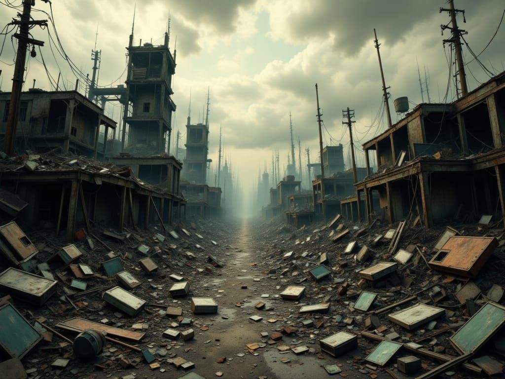 Dystopian Wasteland: Post-Apocalyptic Salvage Punk World