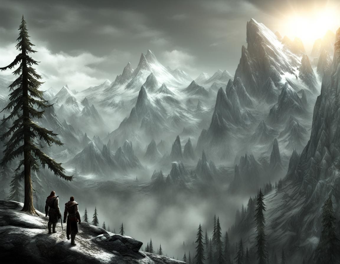 Skyrim Landscape Generated by AI