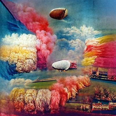 Hindenburg Blimp Exploding into Cotton Candy