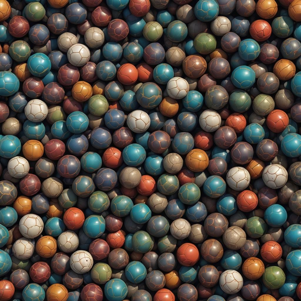 Detailed Spheres in a Matte Fantasy Painting