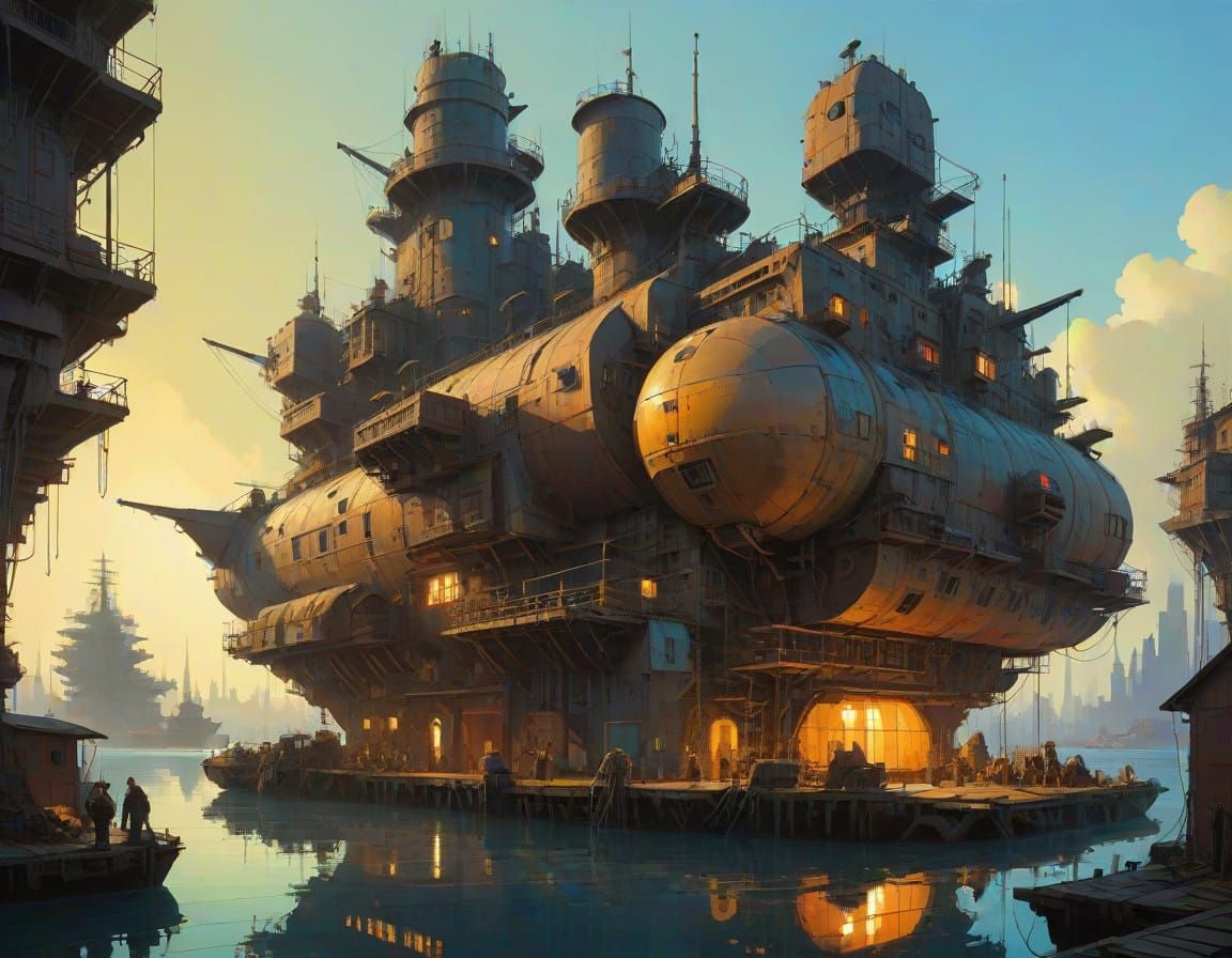 Surreal Floating City Rises from the Wreckage of a Century-O...