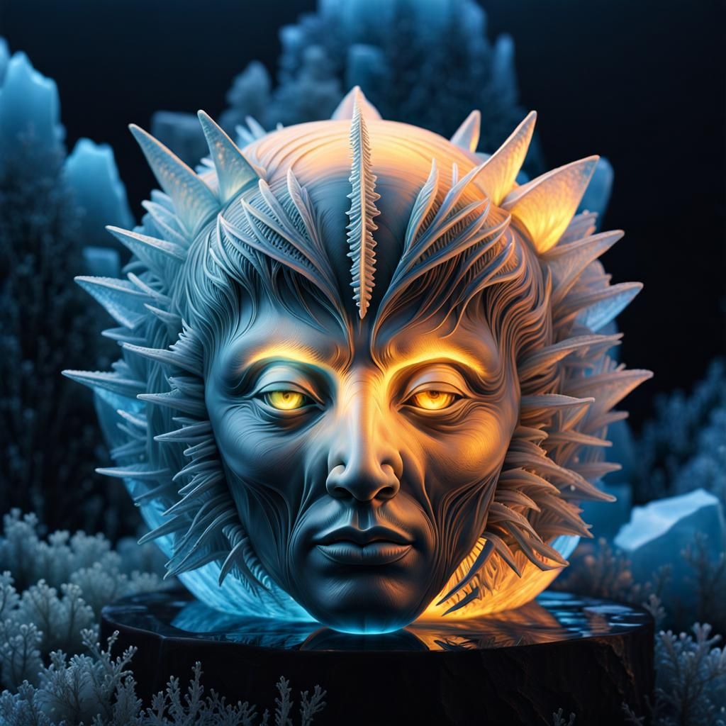 Eerie Alien Ice Sculptures in Arctic Tundra