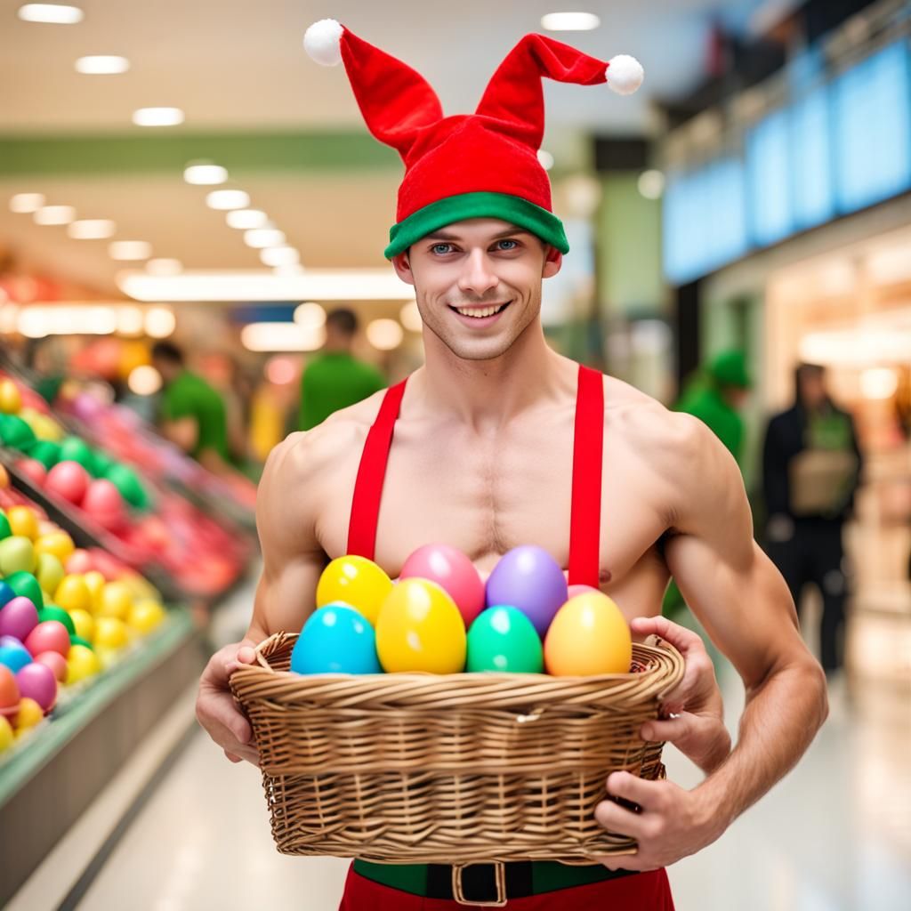 Easter Twink In Elf Hat