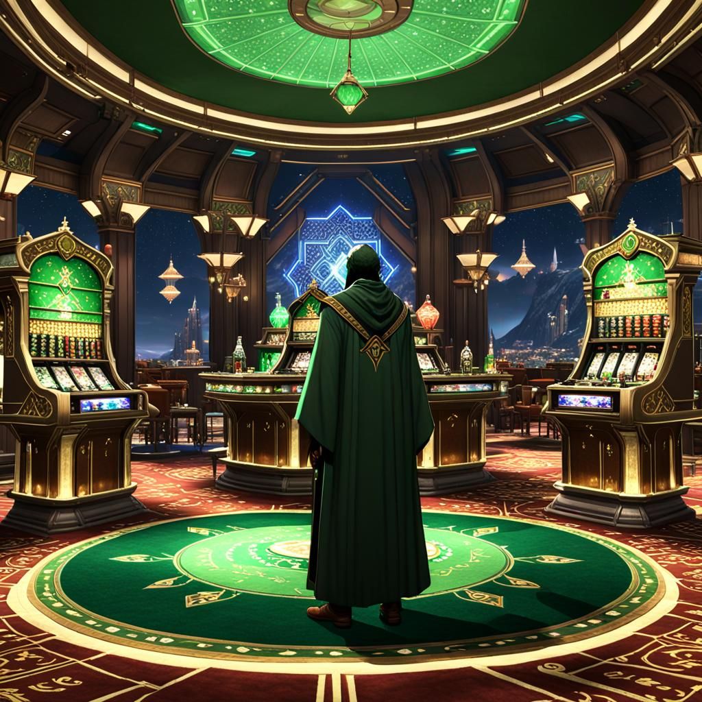 Arabian Casino with Magical 3D Details in 8k