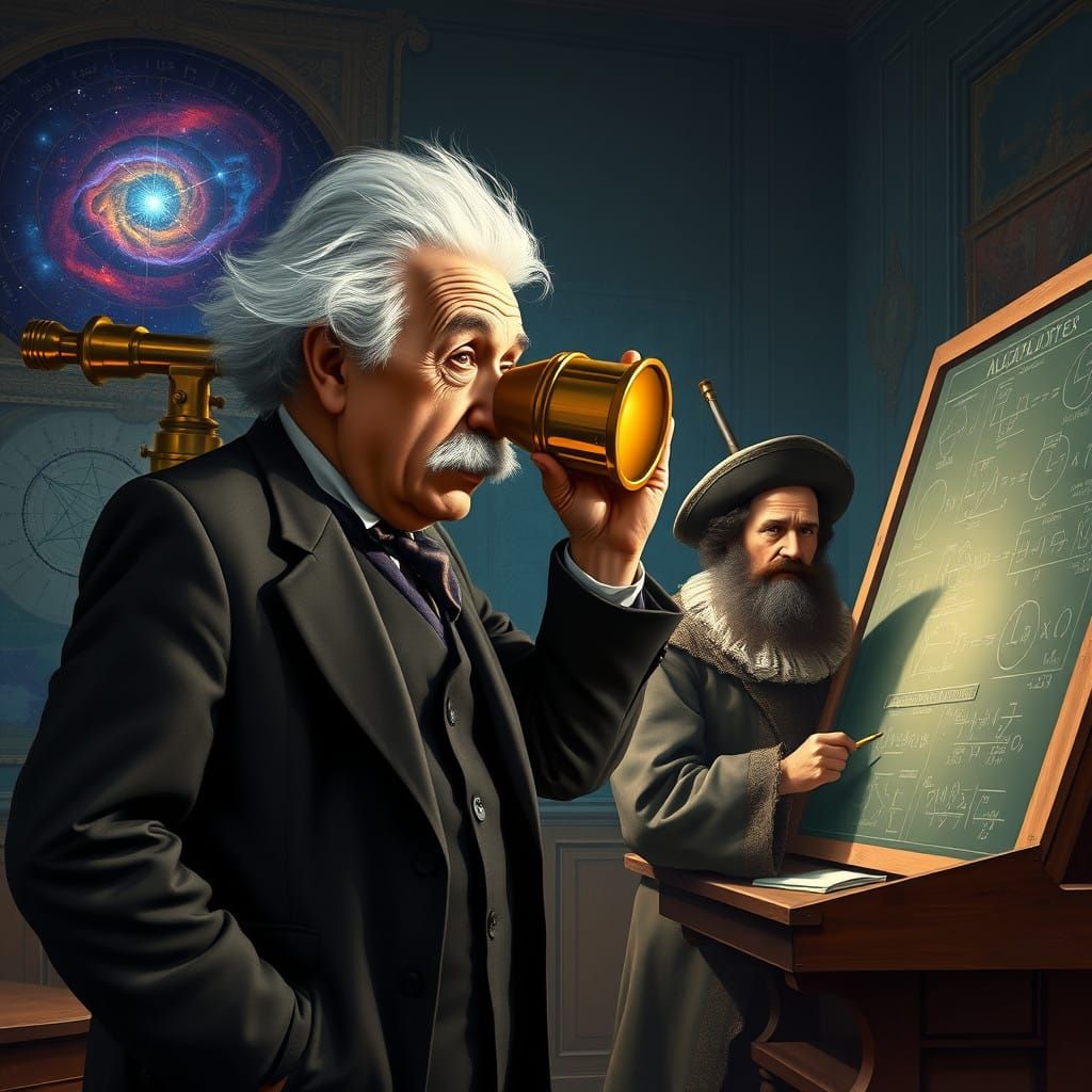 Visionary Minds Contemplate the Cosmos, Inspired by Syd Mead...