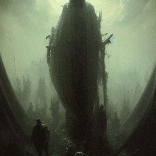 Nightmare Horror Inspired by Doré and Rutkowski