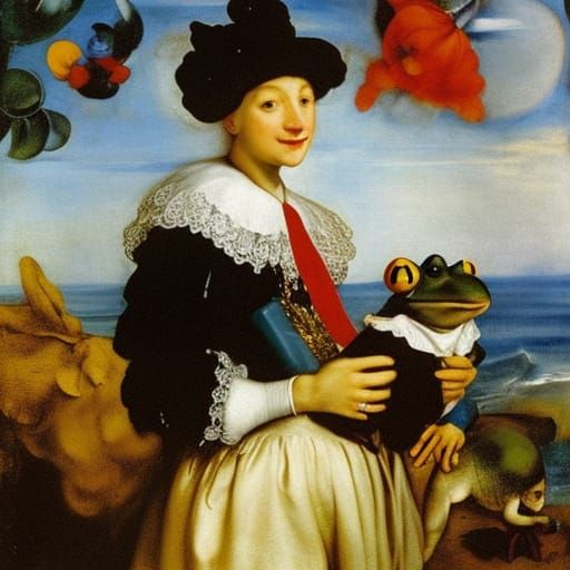 Popeye Frogdog in Renaissance Style