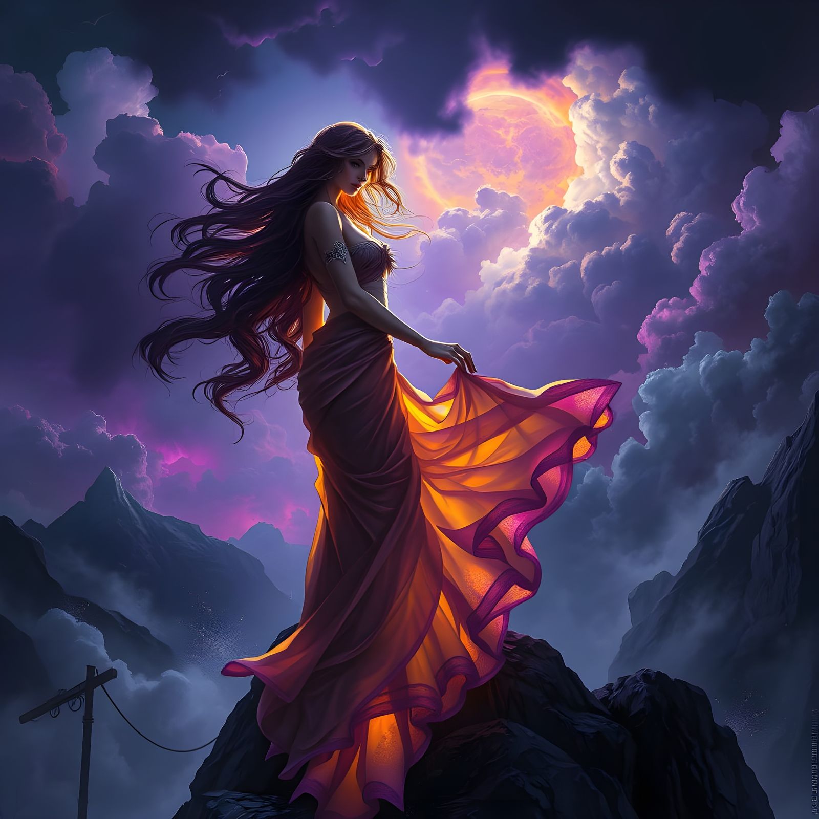 Dark Fantasy Sirens in Vibrant, Hyperdetailed Art