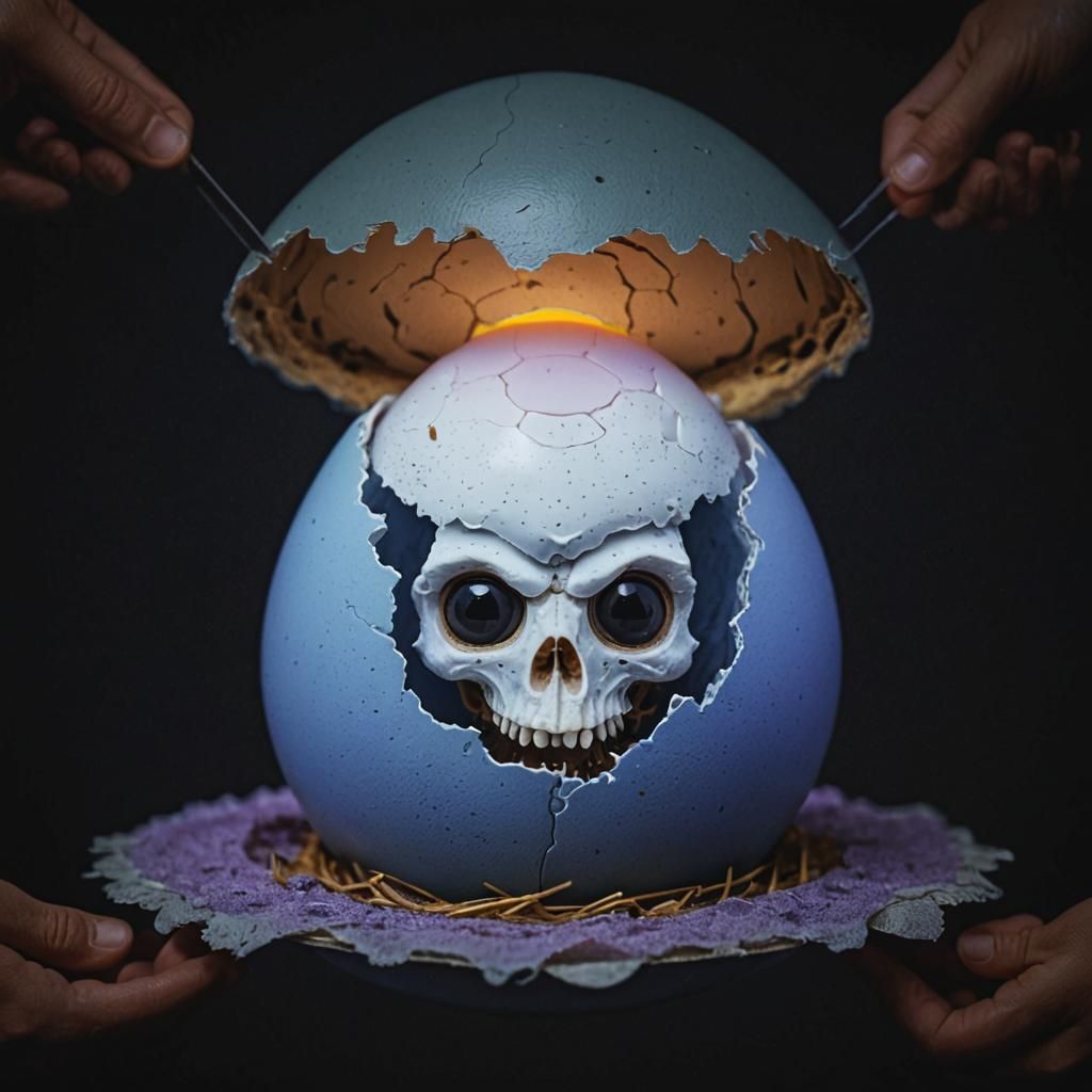AI Interpretation: Things Found Inside an Egg