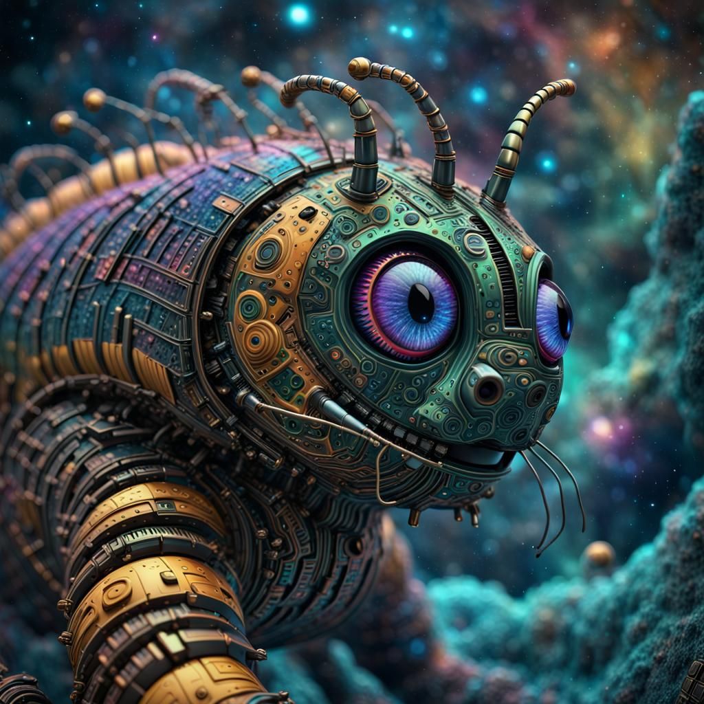 'Computer Bug': 3D A.I. Android Caterpillar from Bot