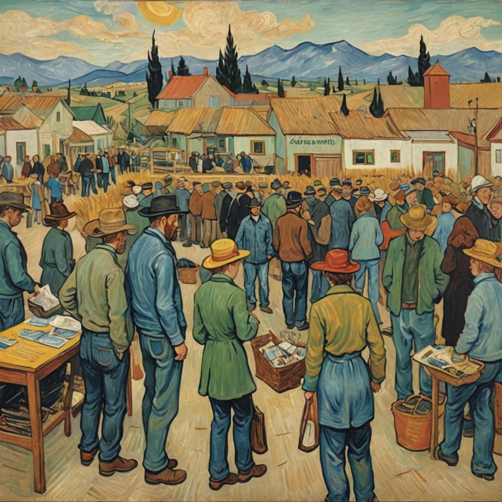 Thrift Store Patrons Search for a Van Gogh