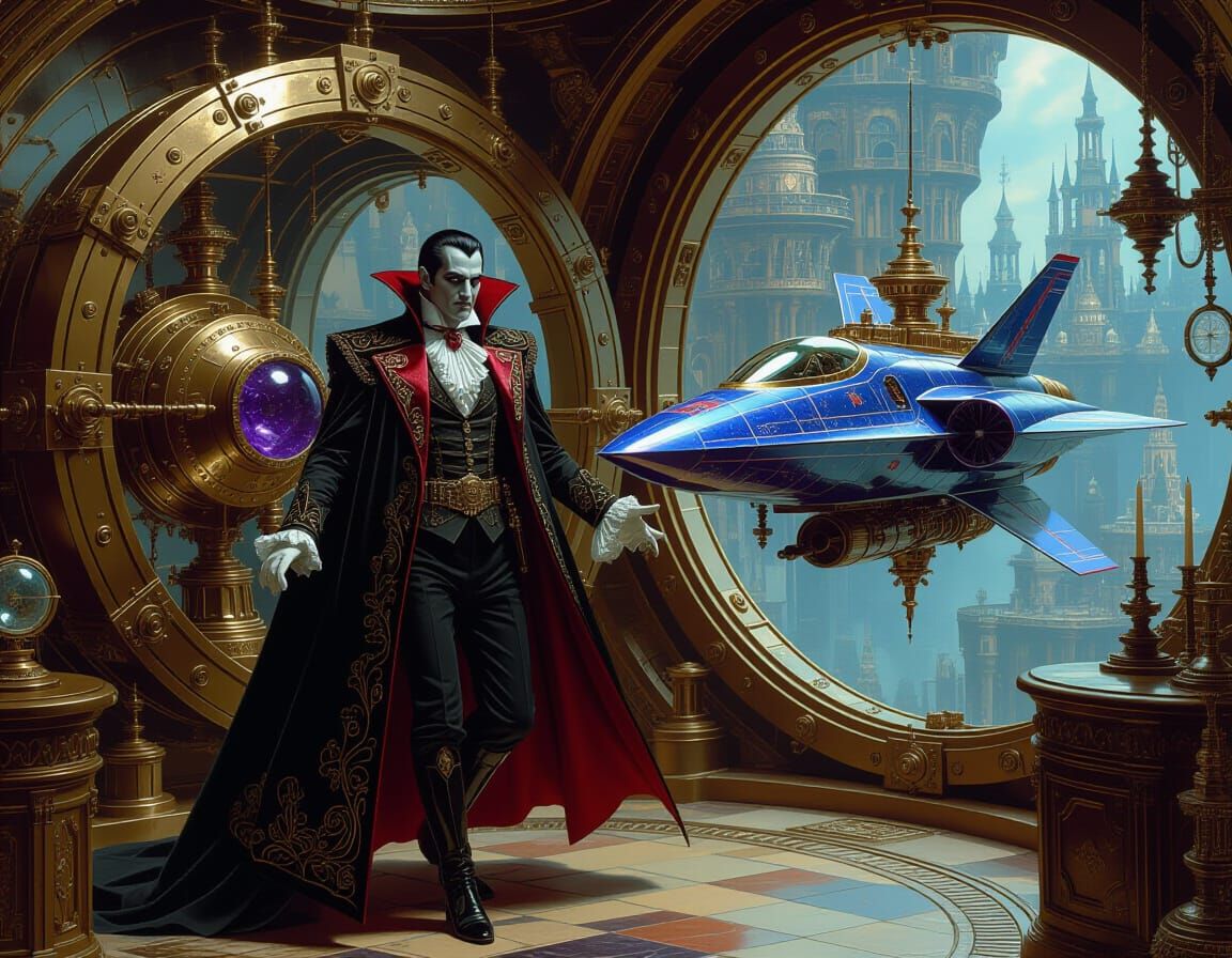 Dracula's Steampunk Portal to Sci-Fi Dimension