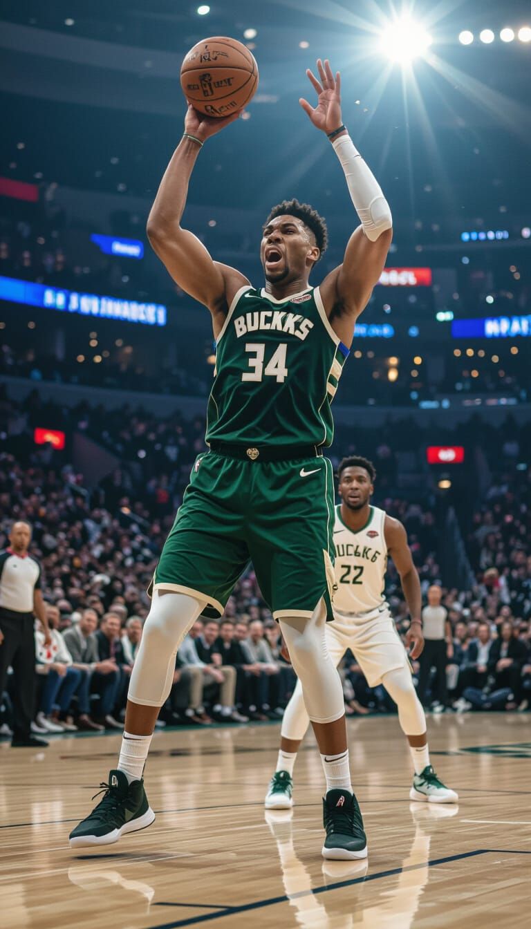 Giannis Antetokounmpo Breaks Basketballs in Dramatic Cinemat...
