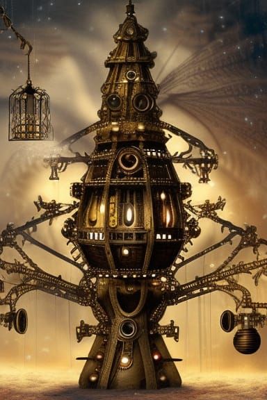 Steampunk Christmas tree