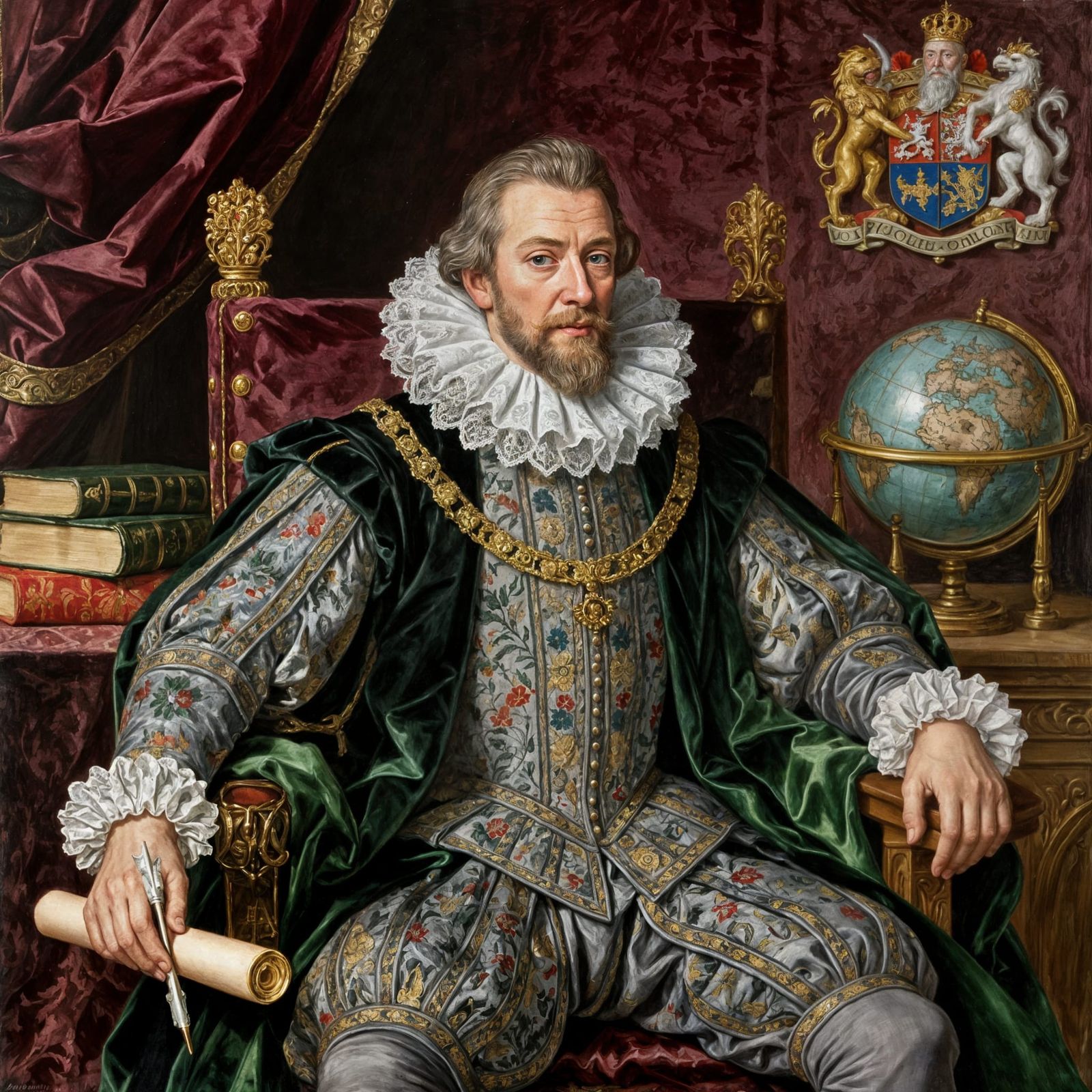 Portrait of William Cecil, 1st Baron Burghley
