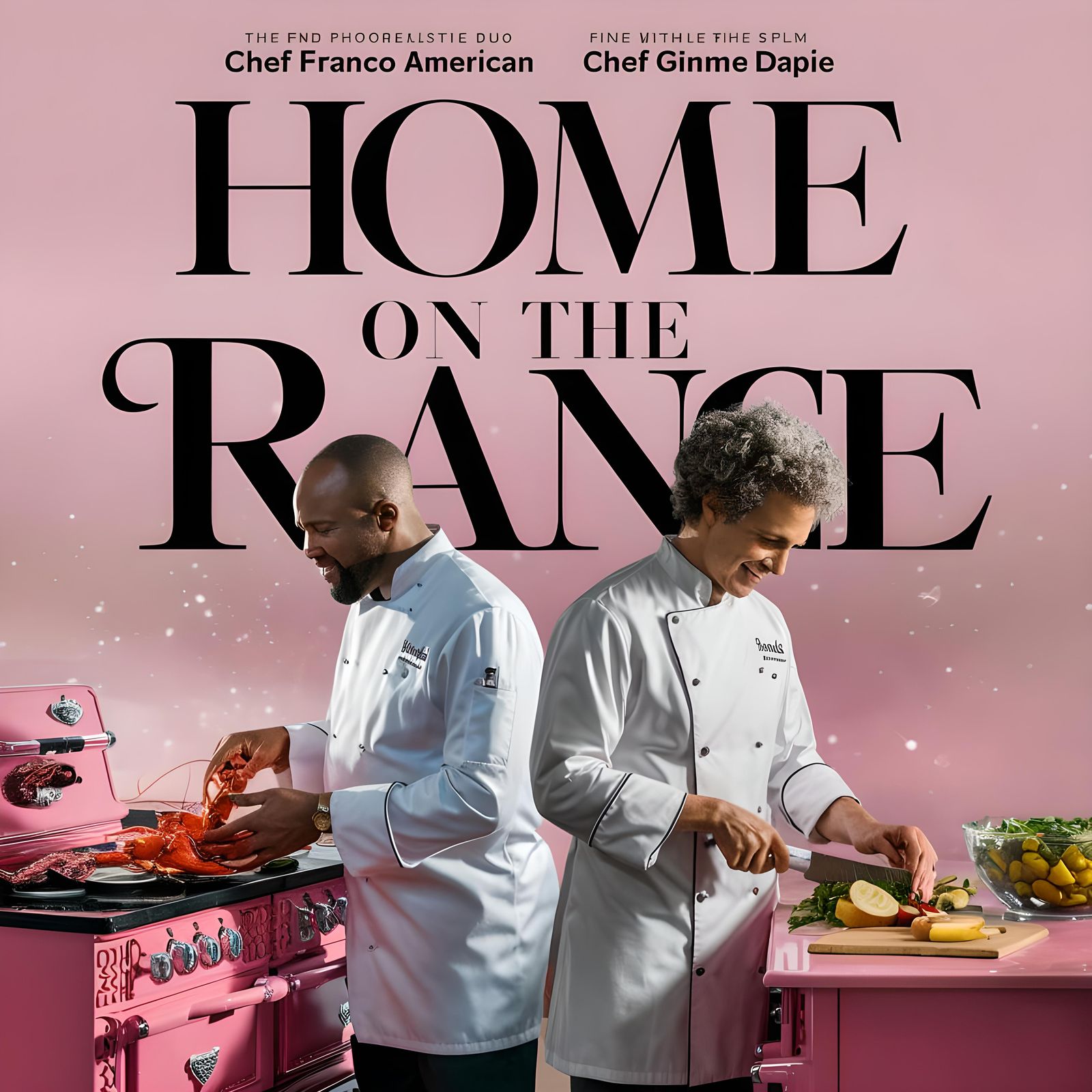 Home on the Range Movie Poster: Culinary Chefs in Pink