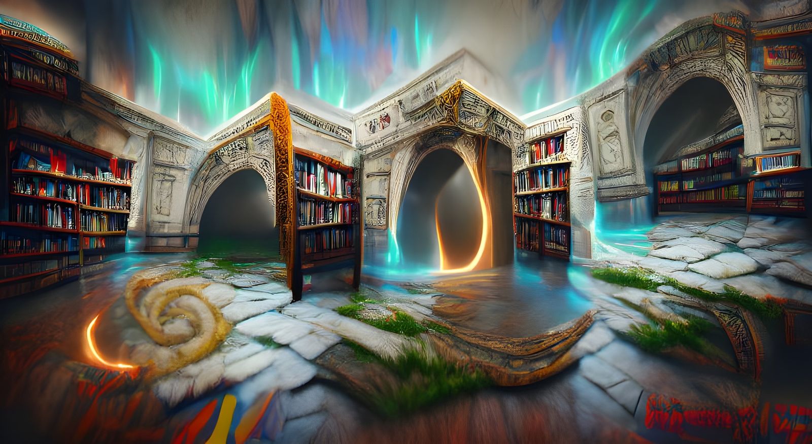 Arcane Portal in Wizard's Library