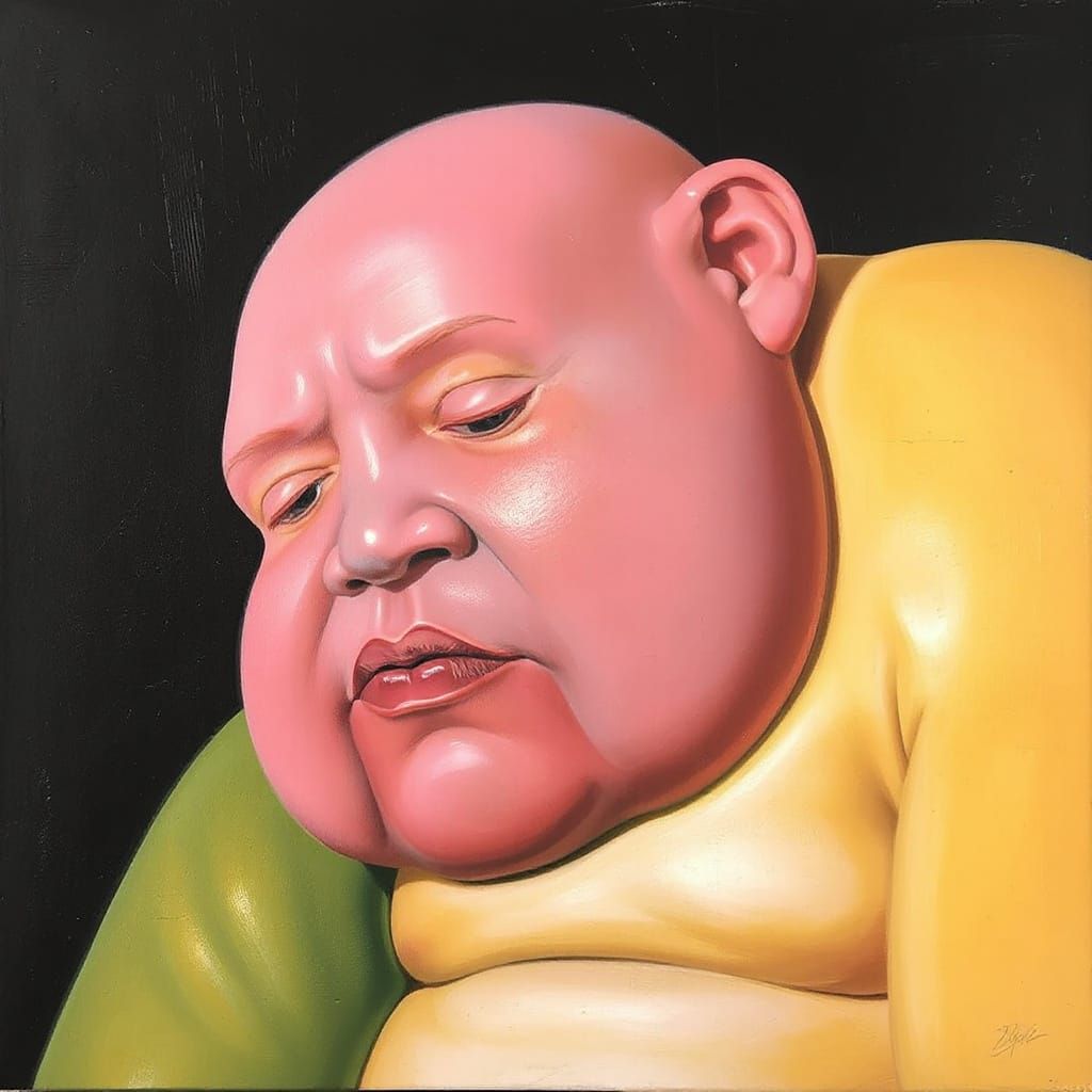 Figurative Art Inspired by Botero and Giger