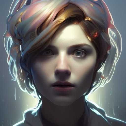 Detailed Hogwarts Portrait in Art Nouveau Style