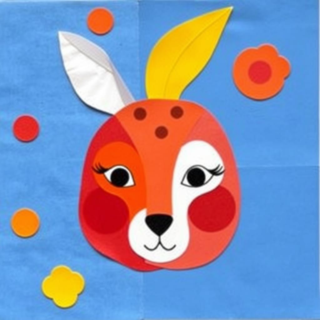 Felt Sheets for Playful Animal and Face Collages