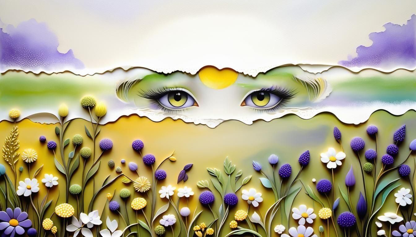 Ornate Plaster and Parchment in Surrealist Style