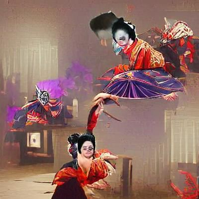 Ethereal Geisha Dance Performance