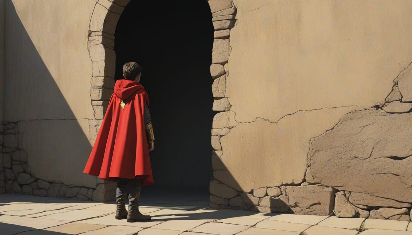 Boy Transforms into Powerful Superhero with Ethereal Glow