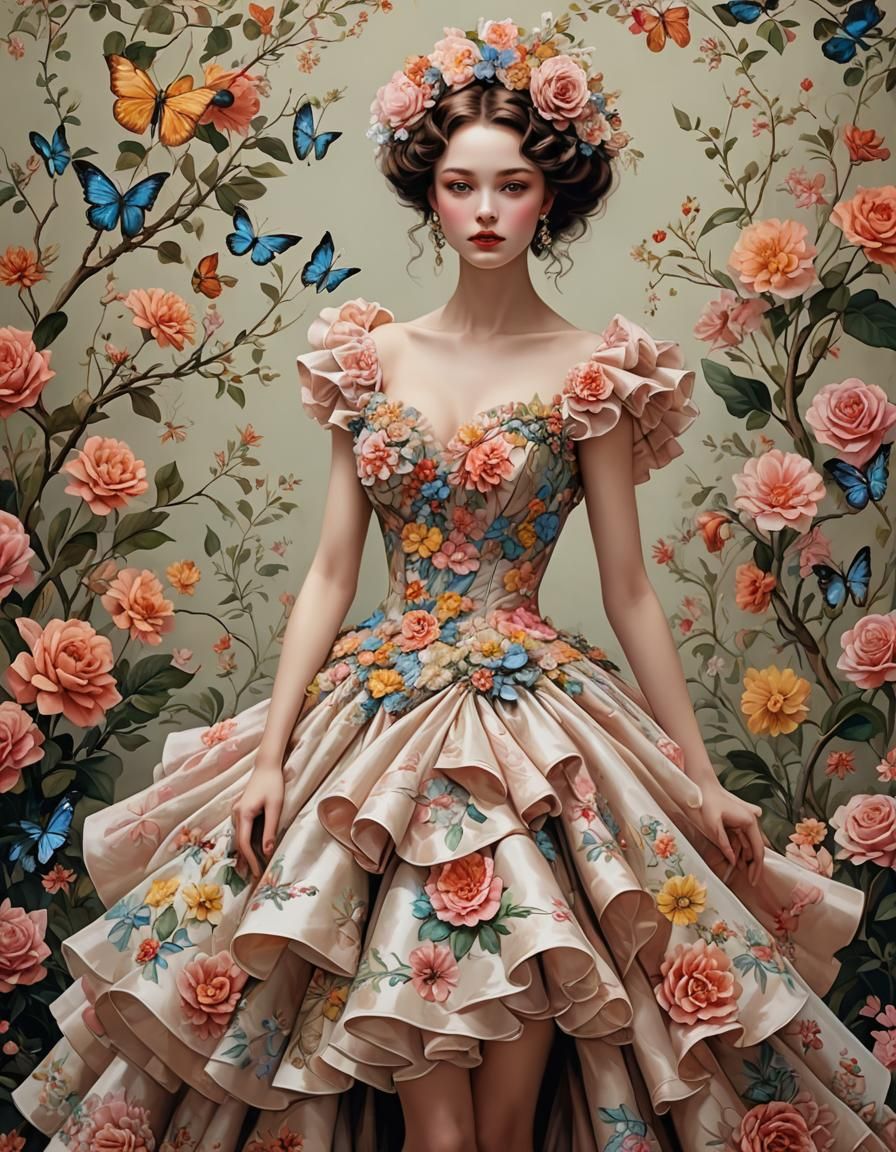 Fluffty Flora in Elegance, Flawed Beauty