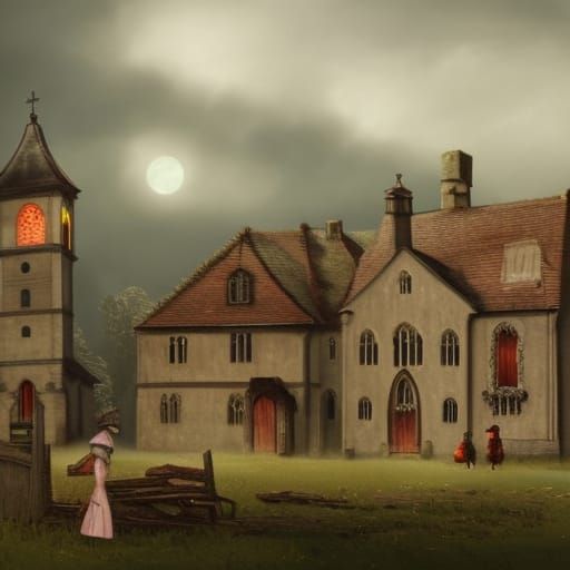 Haunted Village in Jane Austen Style