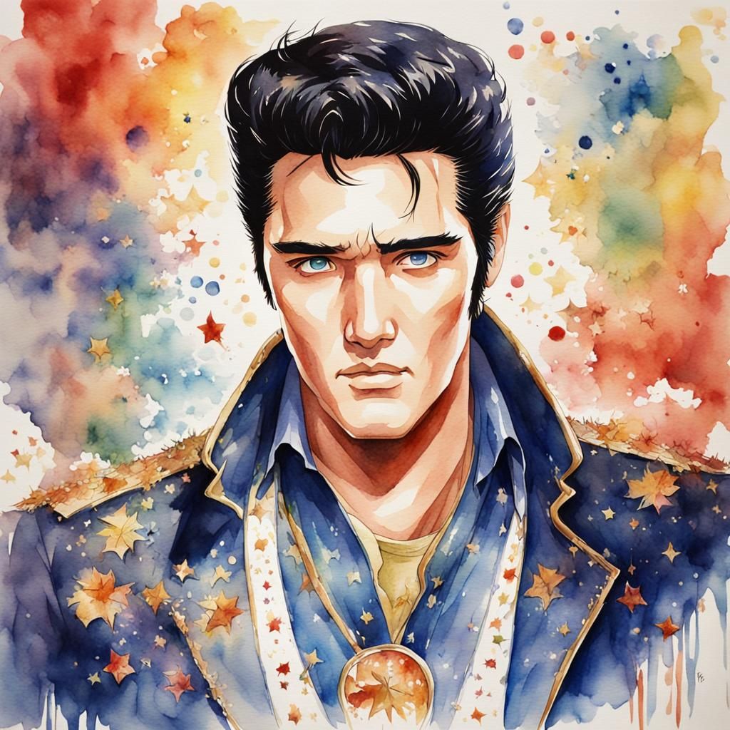 portrait of Elvis
