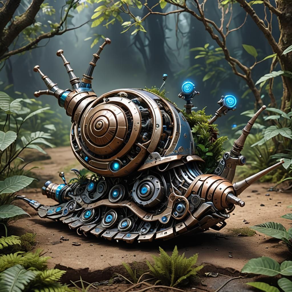 Robotic Snail Inspired by Horizon Zero Dawn