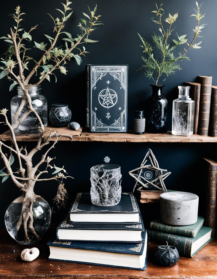 Ambient Witch Altar in Film Aesthetic