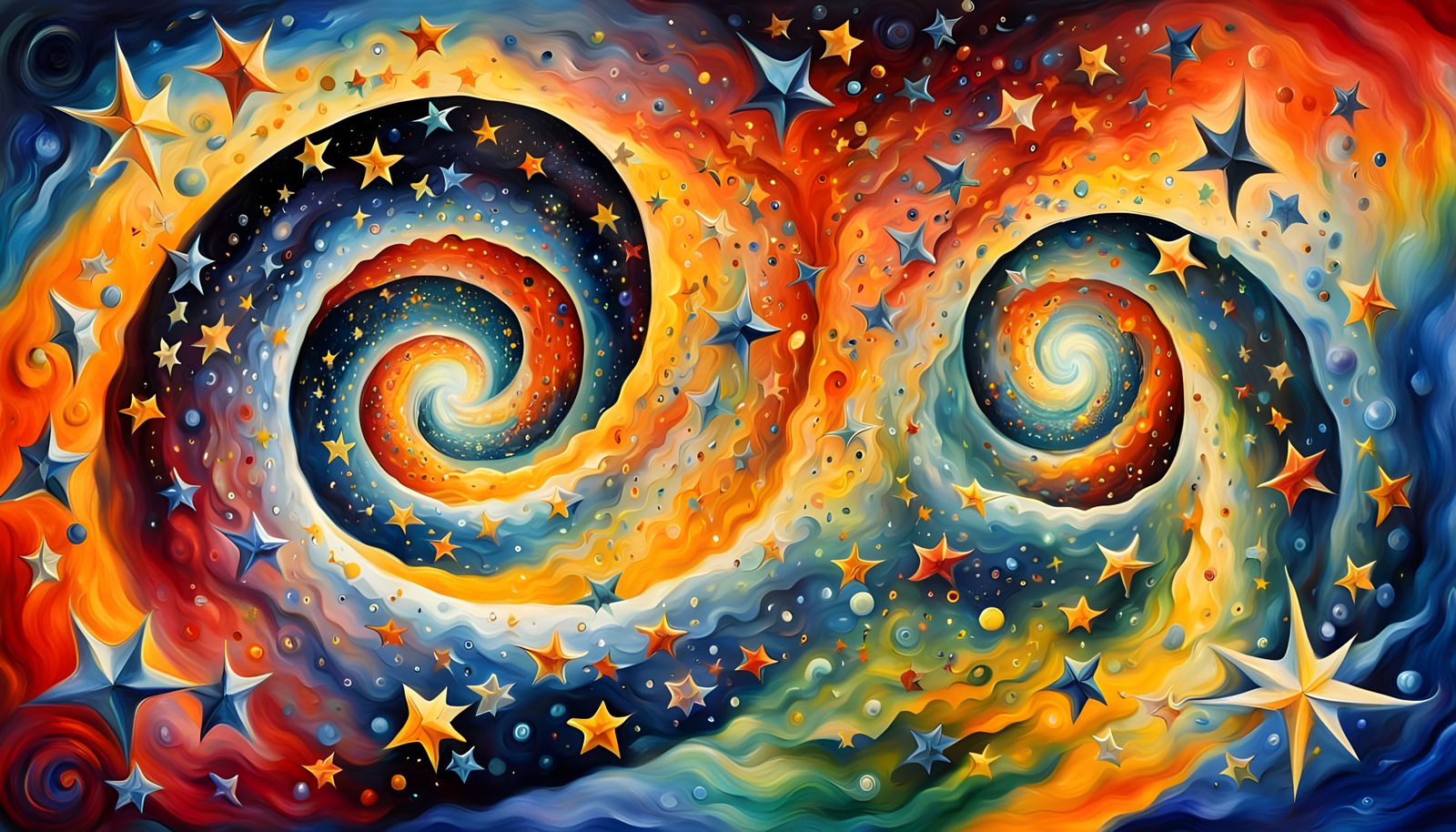 Celestial Whirlpool in Vibrant Colors