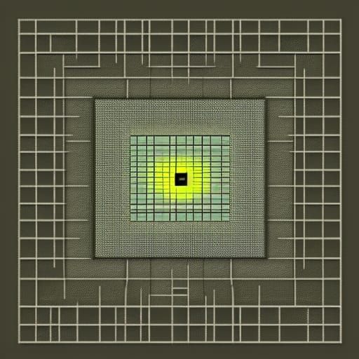 Abstract Shaded Square ASCII Art