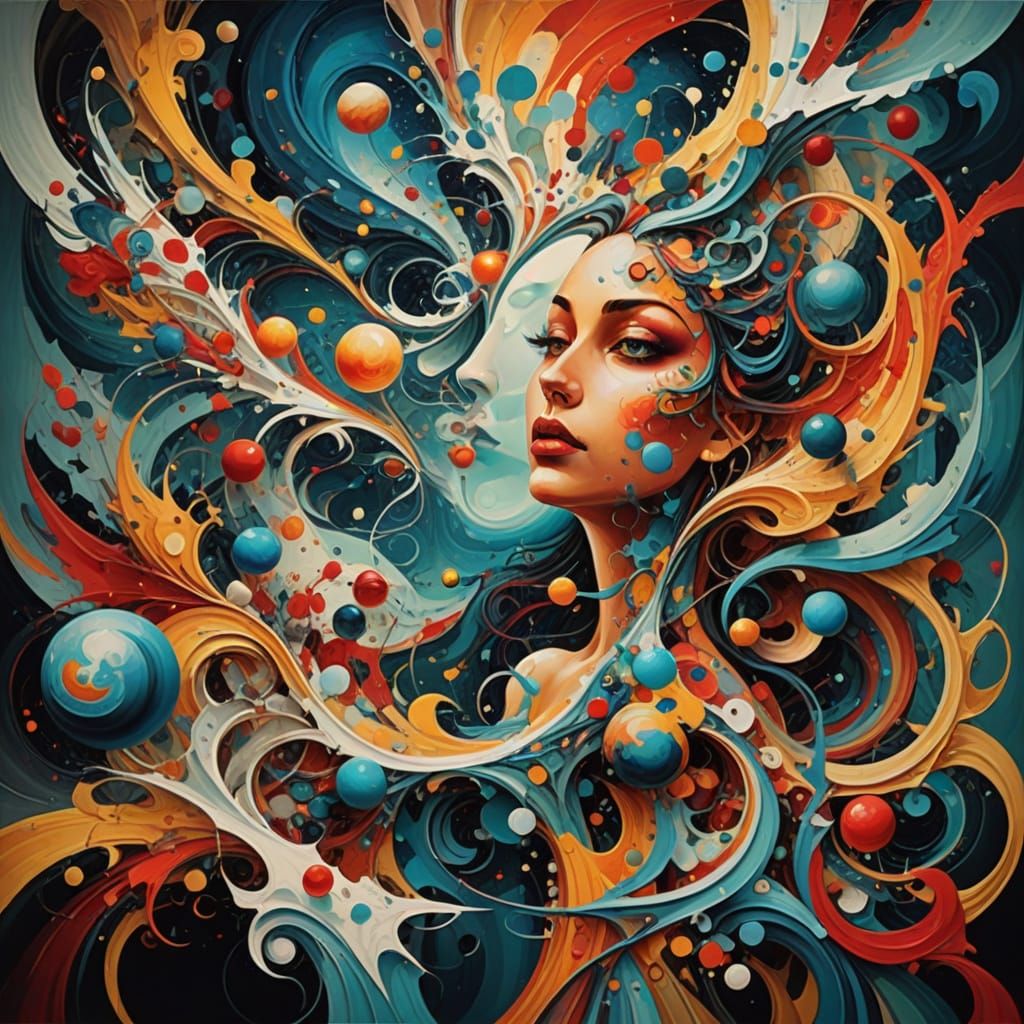 Abstract Surreal Art: Chaos Meets Order