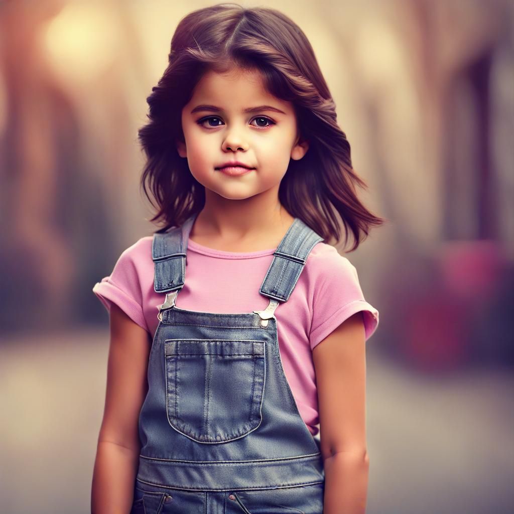 Selena Gomez as a Child, Kruger Style