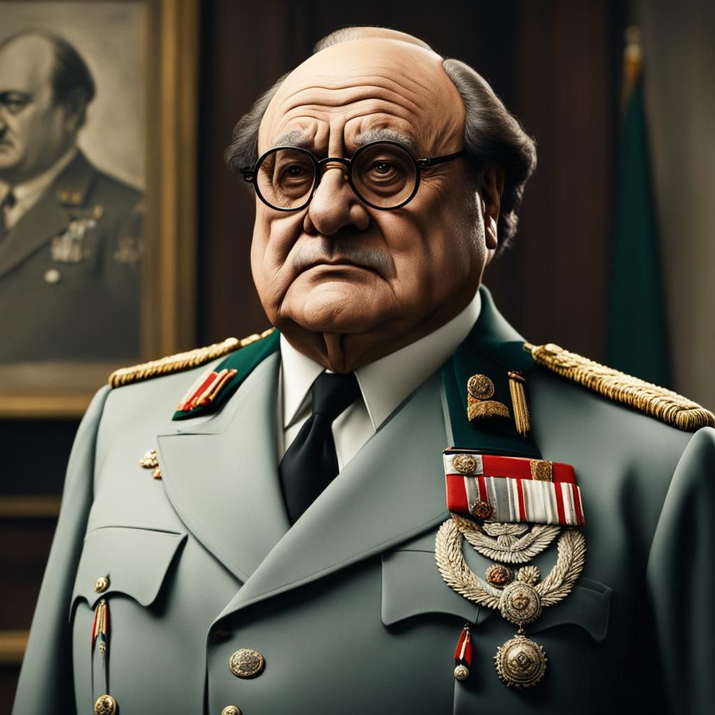 Danny DeVito as Hermann Goering: Realistic Portrait