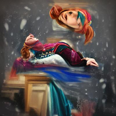 Renaissance Portrait of Anna from Frozen