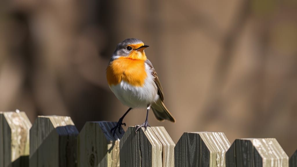A Robin on the Fence