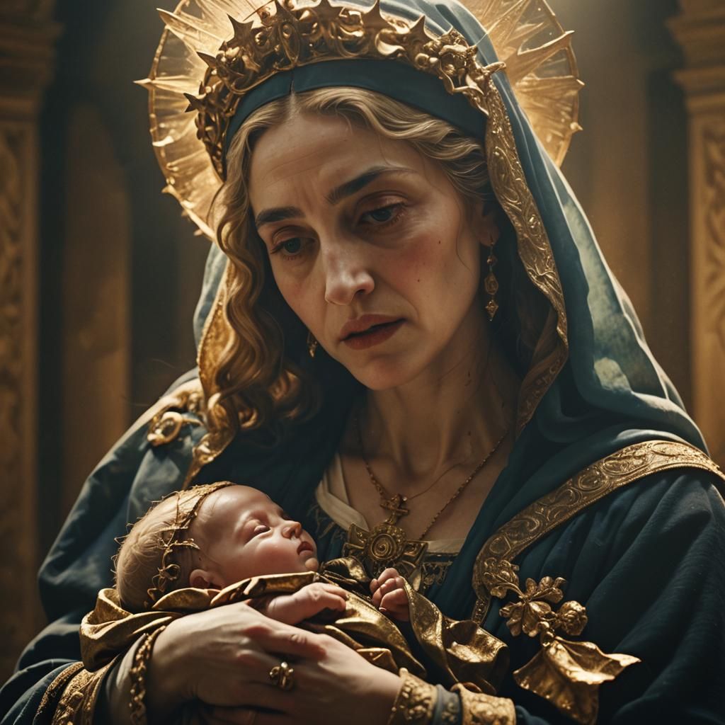 Madonna and Child in Baroque Style
